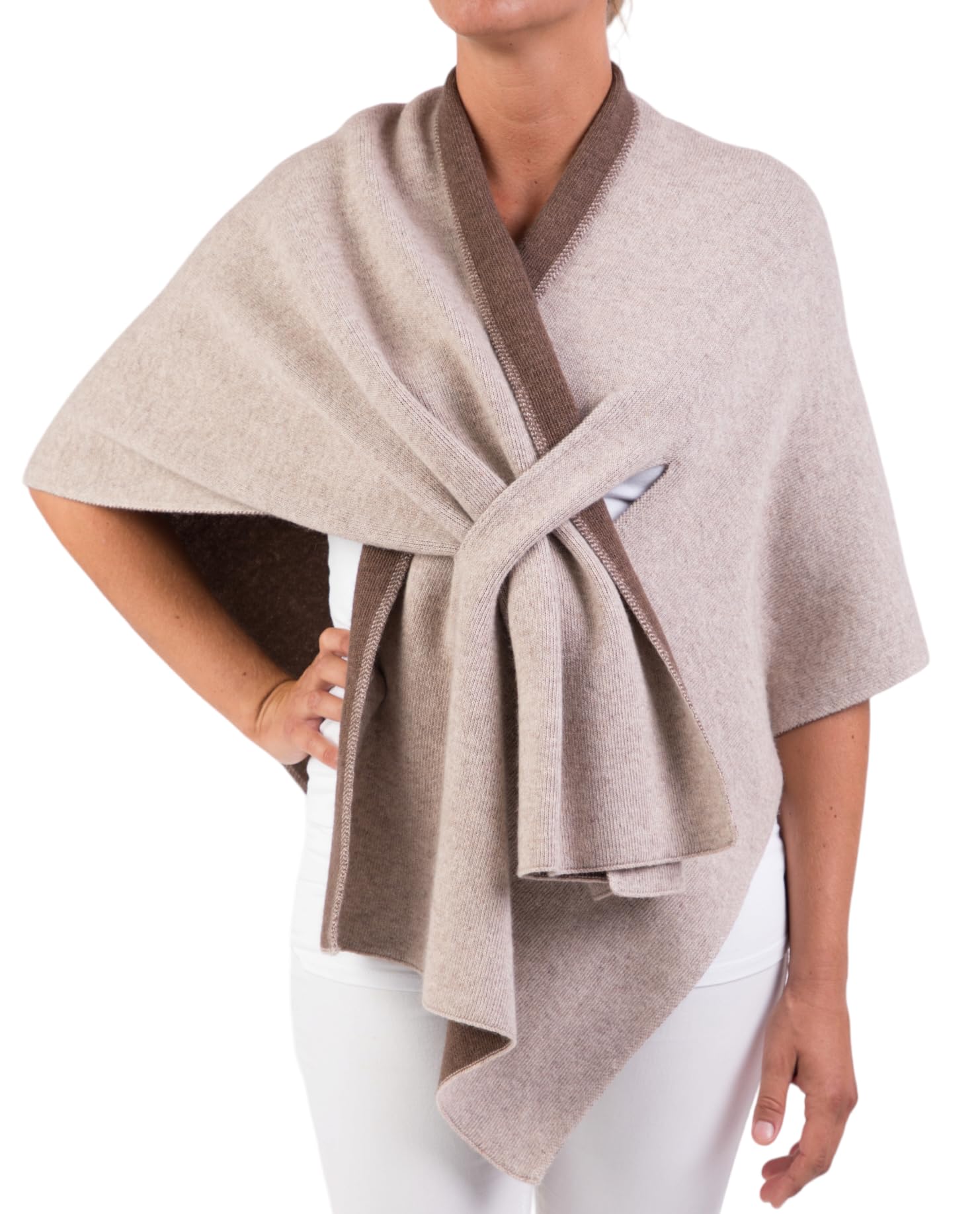 Mantella misto cashmere stola donna made in Italy taglia unica