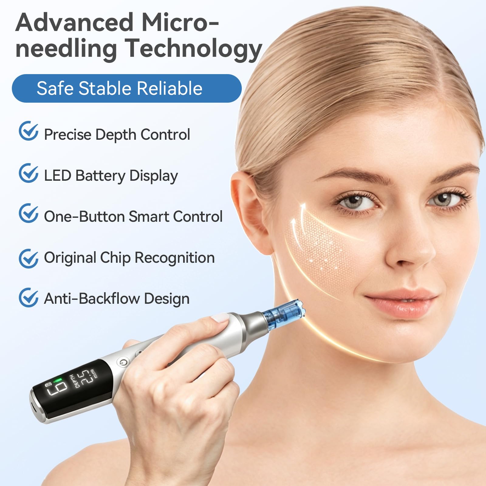 Dr. Pen M9 Dermapen Facial Profesional | Microneedling Pen Inalámbrico Nueva Versión 2026 con 12 Cartuchos, 6 Velocidades, Pantalla LED y Control Preciso de Profundidad para Cuidado Facial