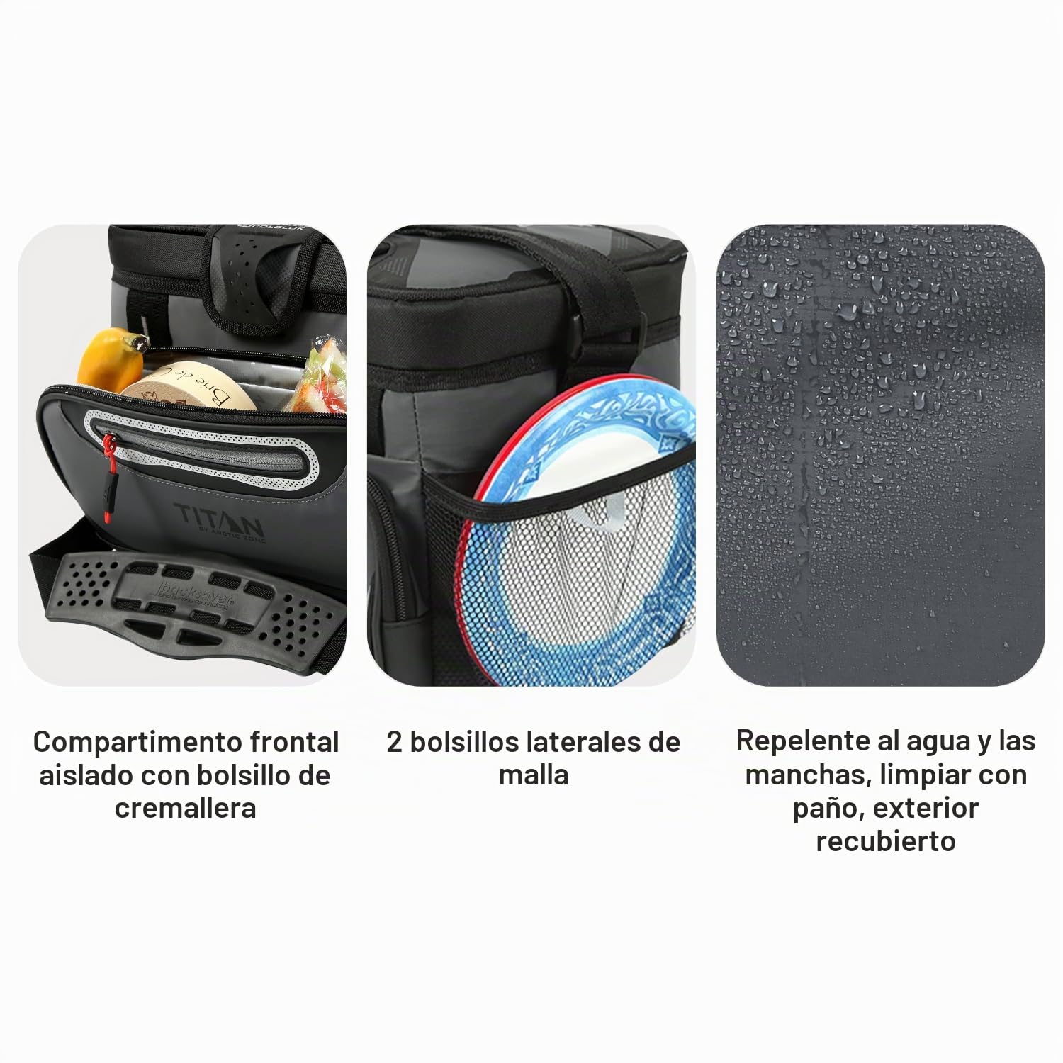 Arctic Zone Titan Nevera de congelación Profunda, Cuerpo rígido sin Cremallera, Capacidad Grande y pequeña, para Playa y Campamento, Aislamiento de congelación Profunda, Forro rígido HardBody y