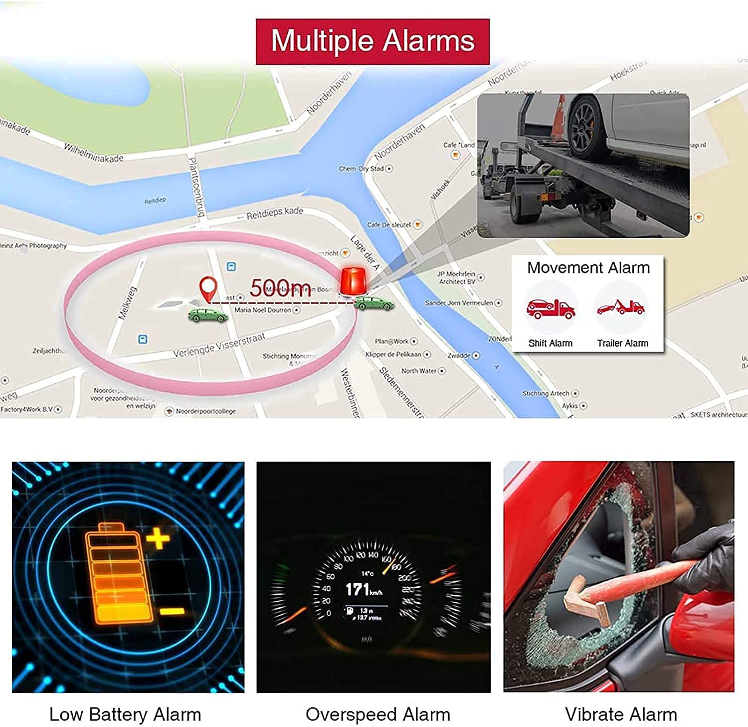TKMARS GPS Tracker 4G pour Voiture TK905, Localisateur Magnétique sans Abonnement, Étanche IP65, Traceur GPS Temps Réel avec App, Anti-Vol pour Véhicule Moto Bateau, Geo-Fence Alertes Multiples