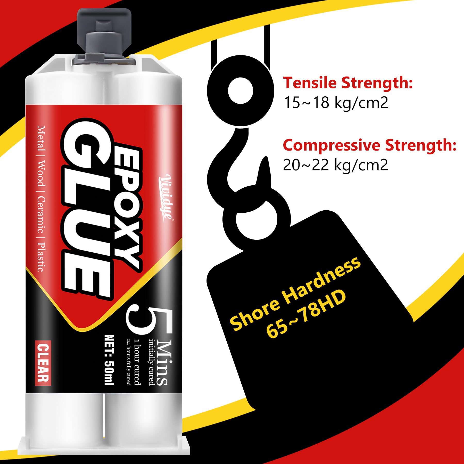 Colla Adesiva Ab In Metallo Resina Epossidica Ad Alta Resistenza Per La Casa E L - Foto 13