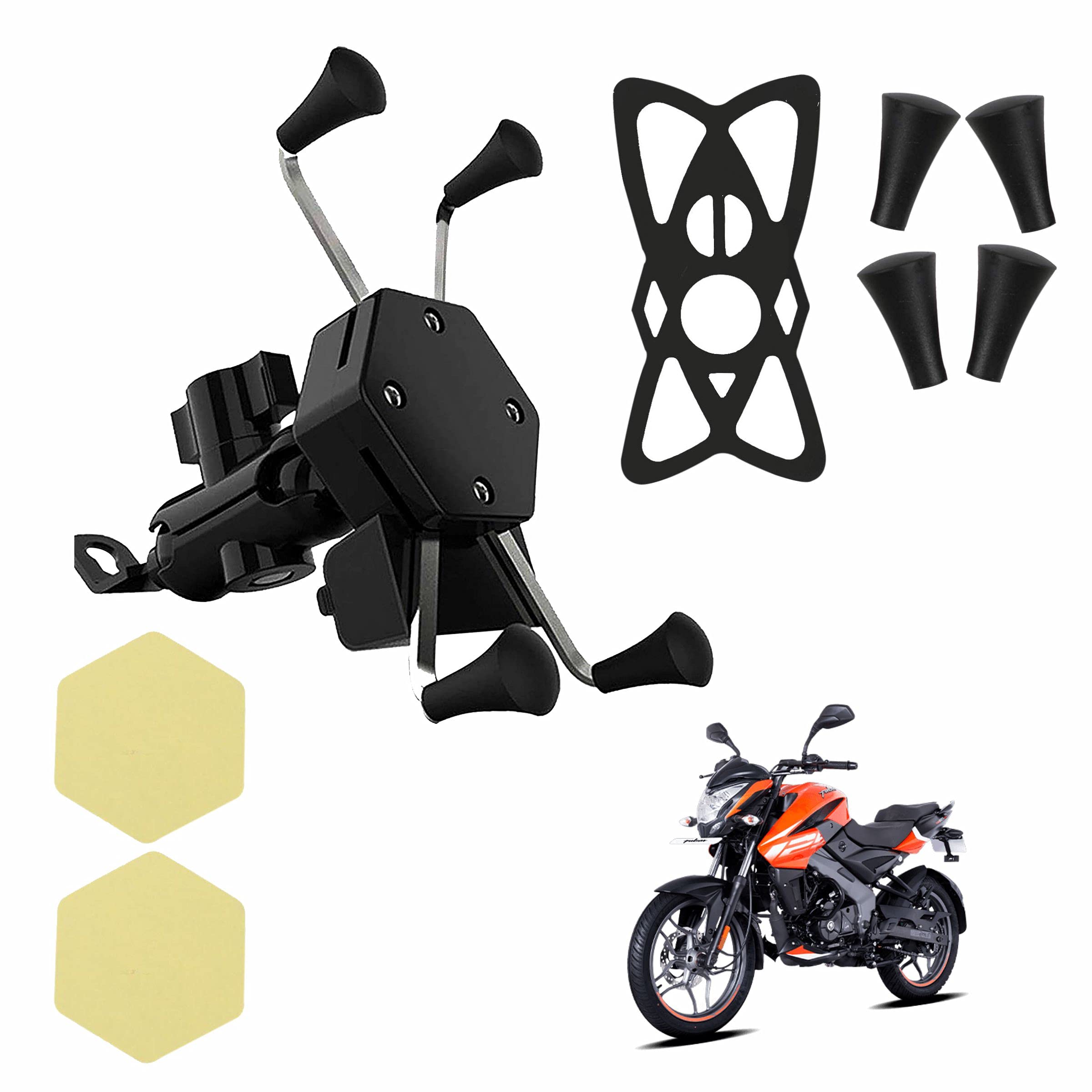 Miwings X-Grip Latest Verson Phone Holder with Mobile USB Charging