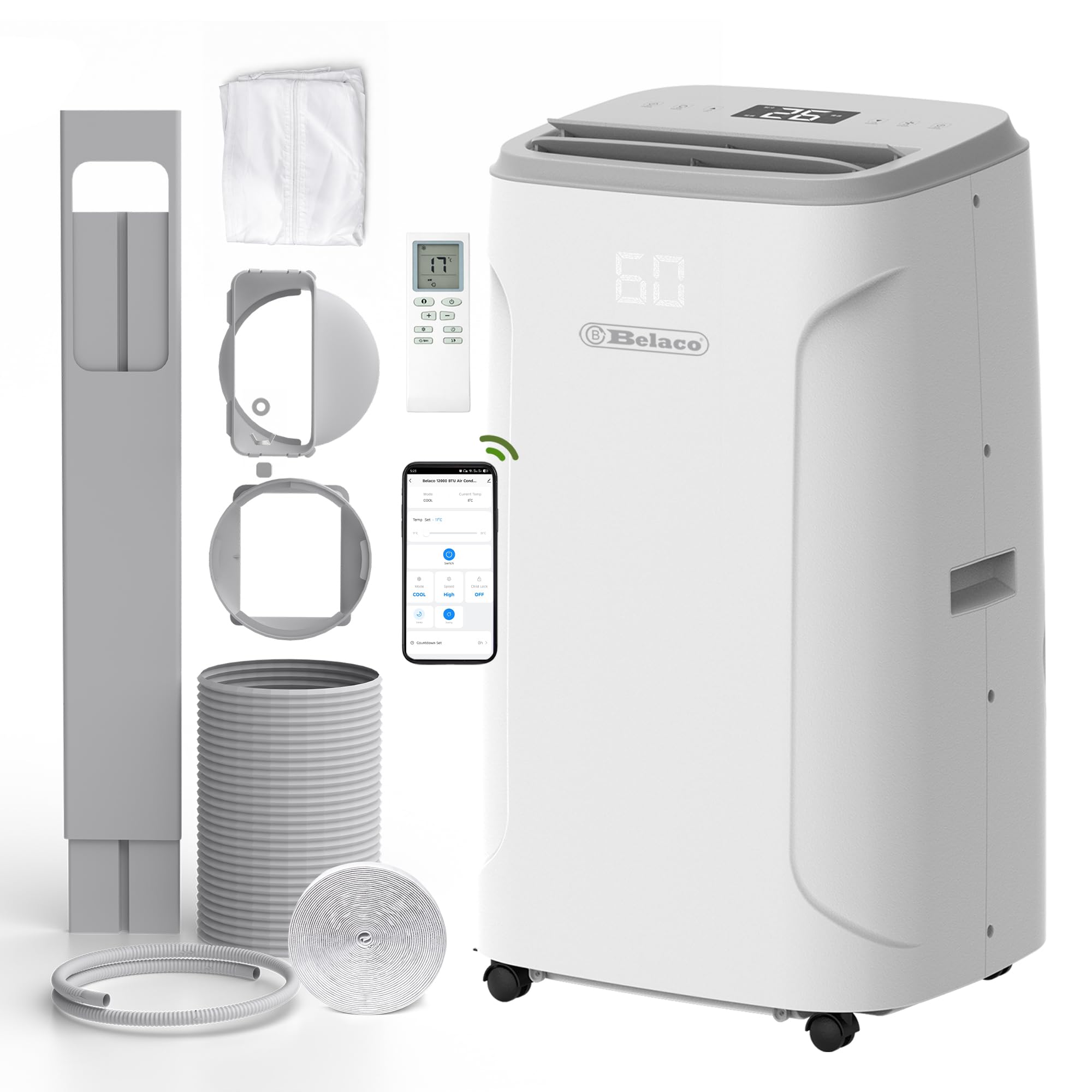 Belaco 12000 BTU Air Conditioning Unit 3-in-1 Portable Air Conditioner