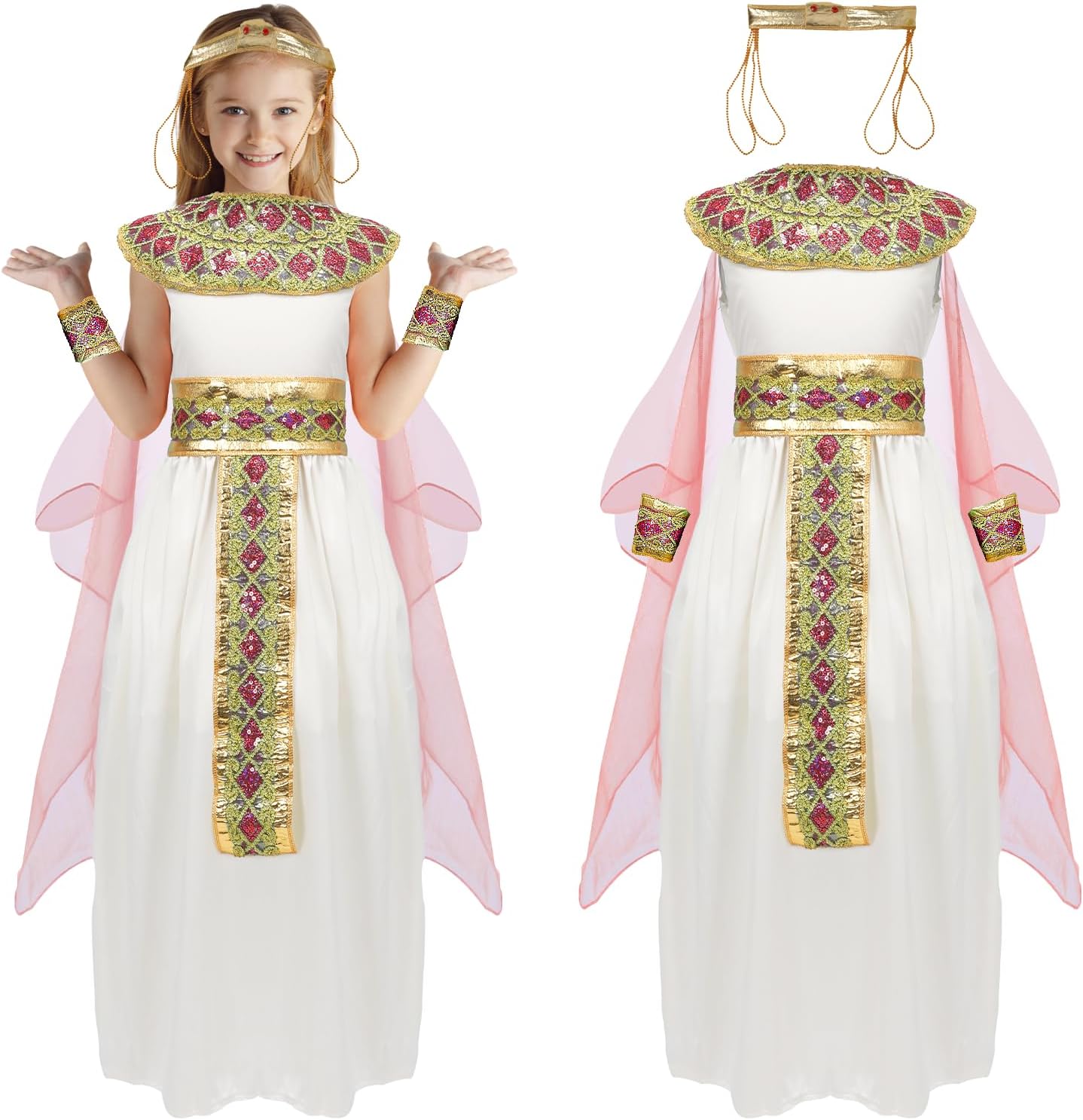 Costume Cleopatra Bambini Ragazze Costume Egiziano Italia Ubuy