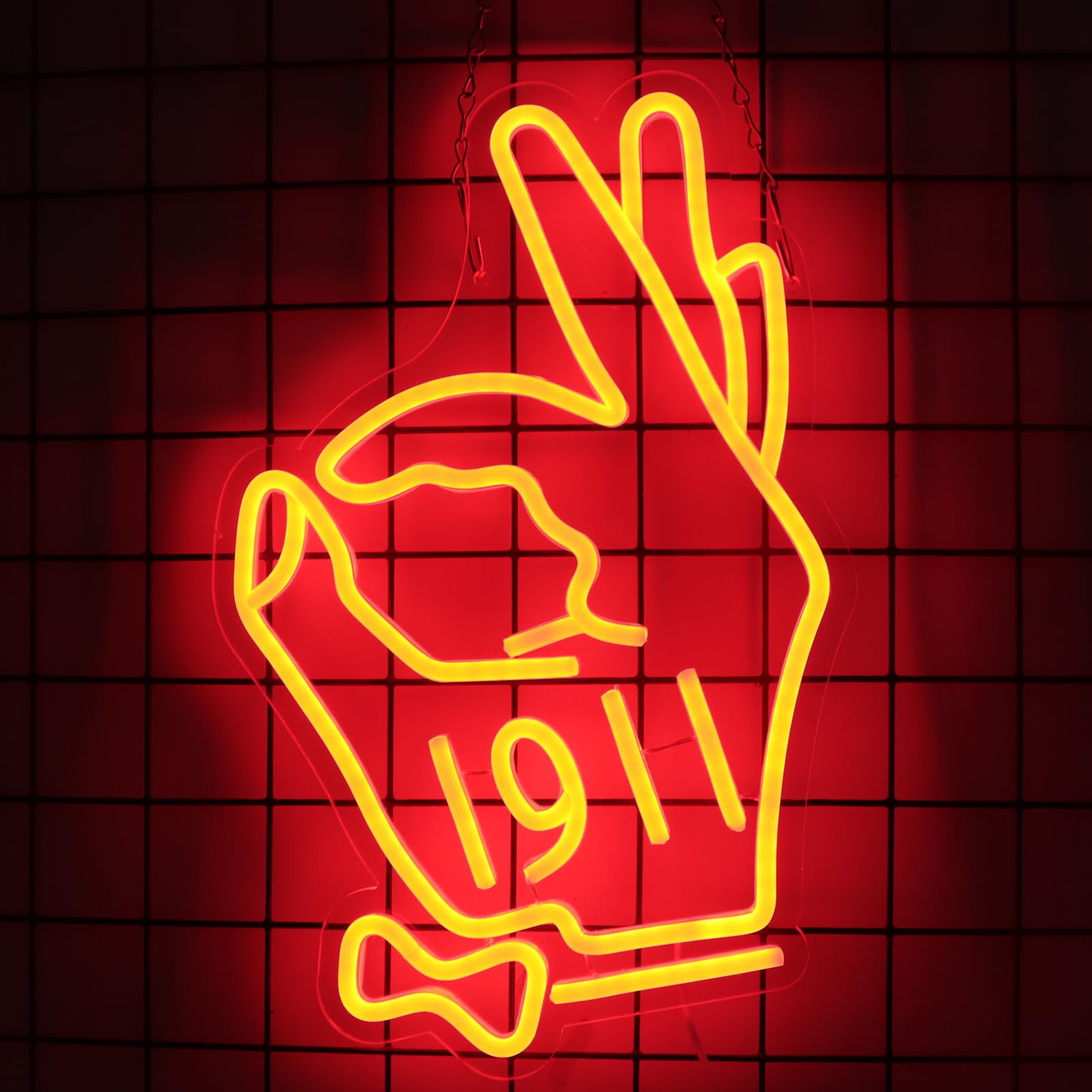 Tiabuy KAP Fraternity Sorority Neon Signs for Wall Decor, Kappa Alpha 1911 Psi Neon Lights for Fraternity Birthday Gfits with Dimmanle, USB Power KAP Paraphernalia Sorority Sings Gifts 17 * 13 IN