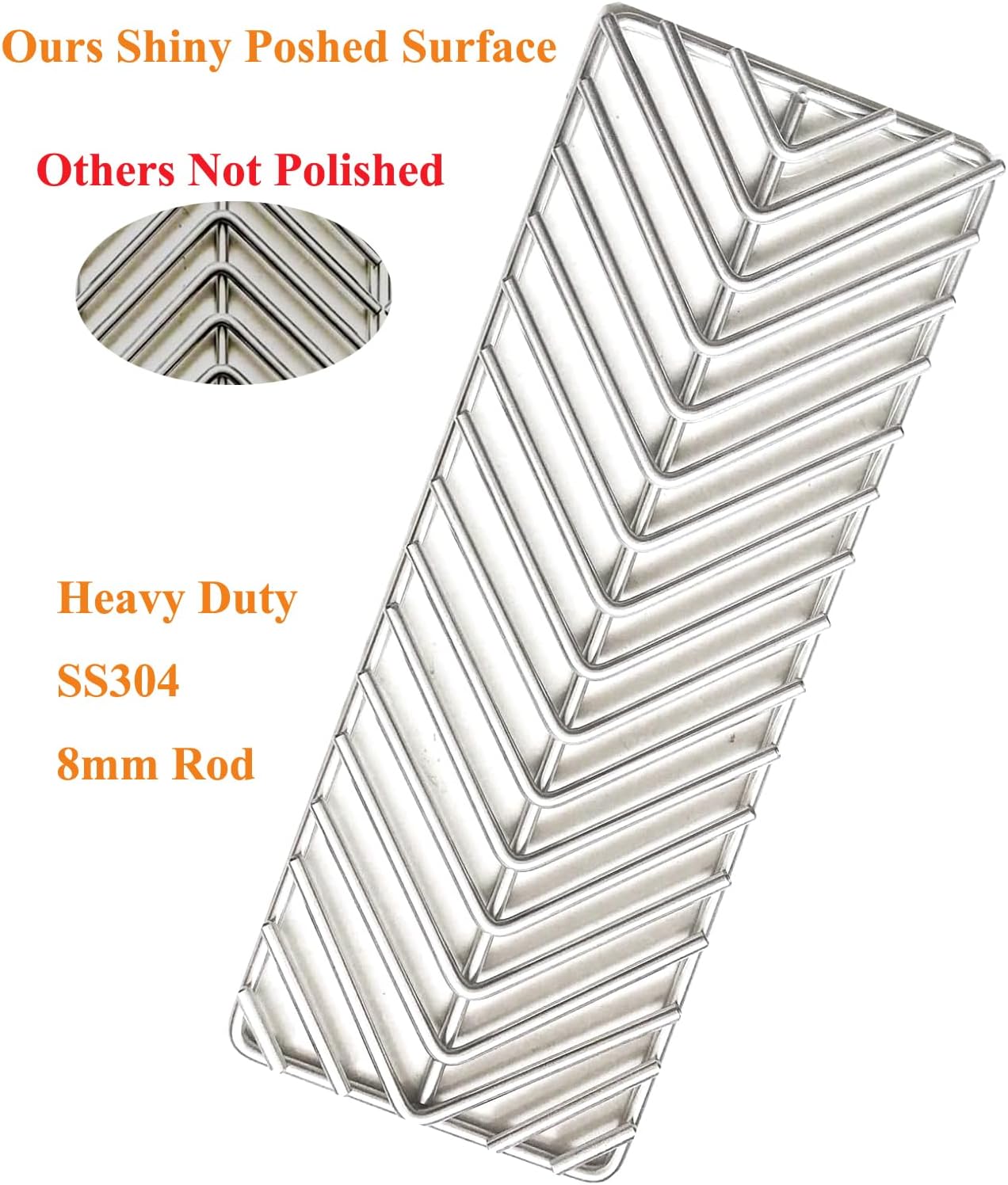 V-Style Cooking Grate Stainless Steel 304 BBQ Grill Burners for Cal Flame Cal Flame P-Series, G-Series, and Convection Gas Grills