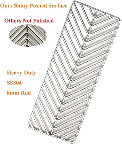Miniatura 2 de Paquete de 4 parrillas de cocina estilo V de acero inoxidable 304 para parrilla de barbacoa Cal Flame Cal Flame serie P, serie G y parrillas de gas