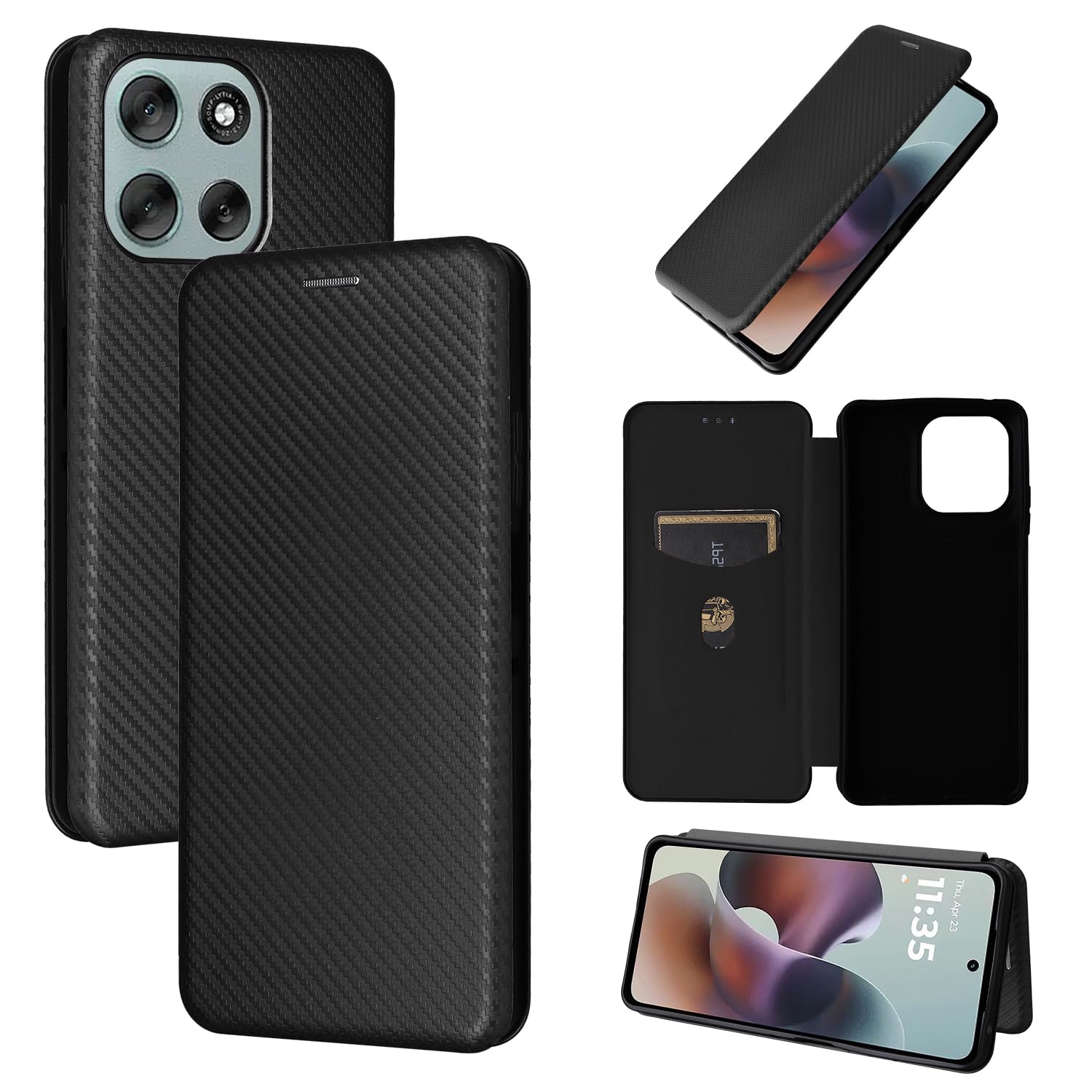 moto g66j 5G グリーン ケース付き SWAG グリーン （ソフト ケース カバー） SECOND SKIN moto g66y