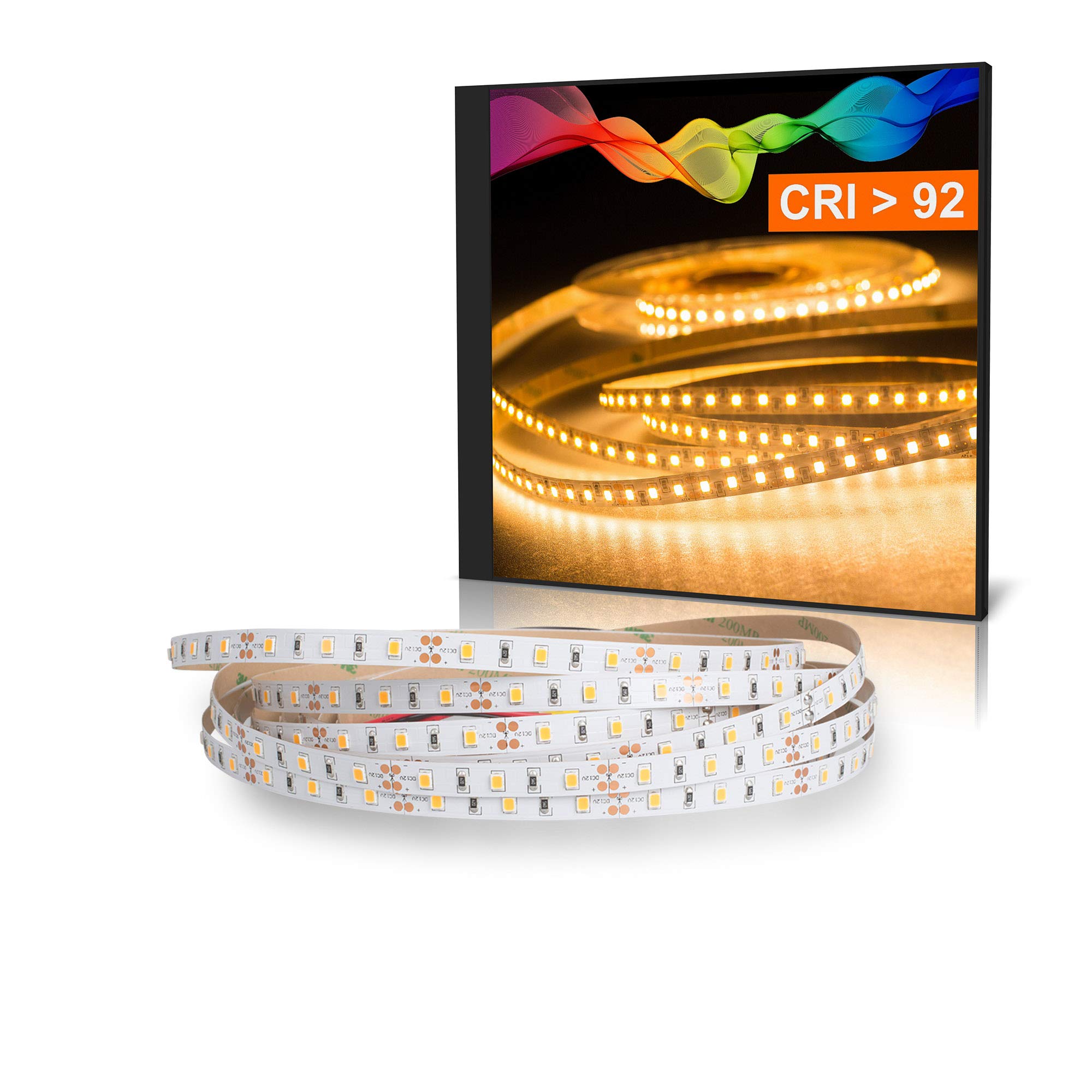 Mextronic White Led 2835 Strip Warm (2700K) Cri 92 36W 5M 12V Ip20