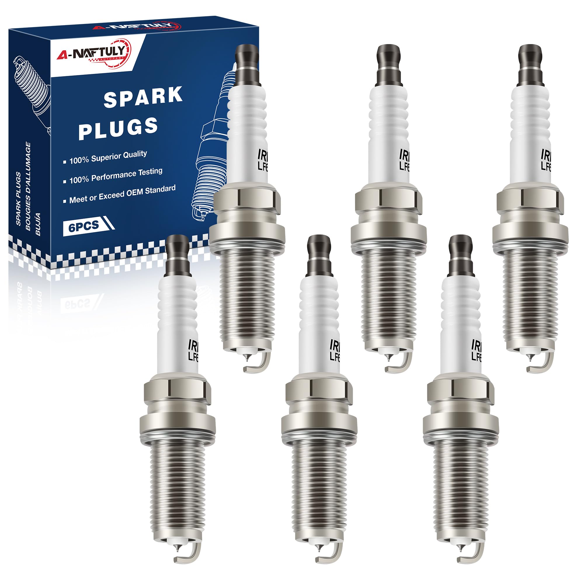 A-NAFTULY Iridium Spark Plugs (6-Pack)