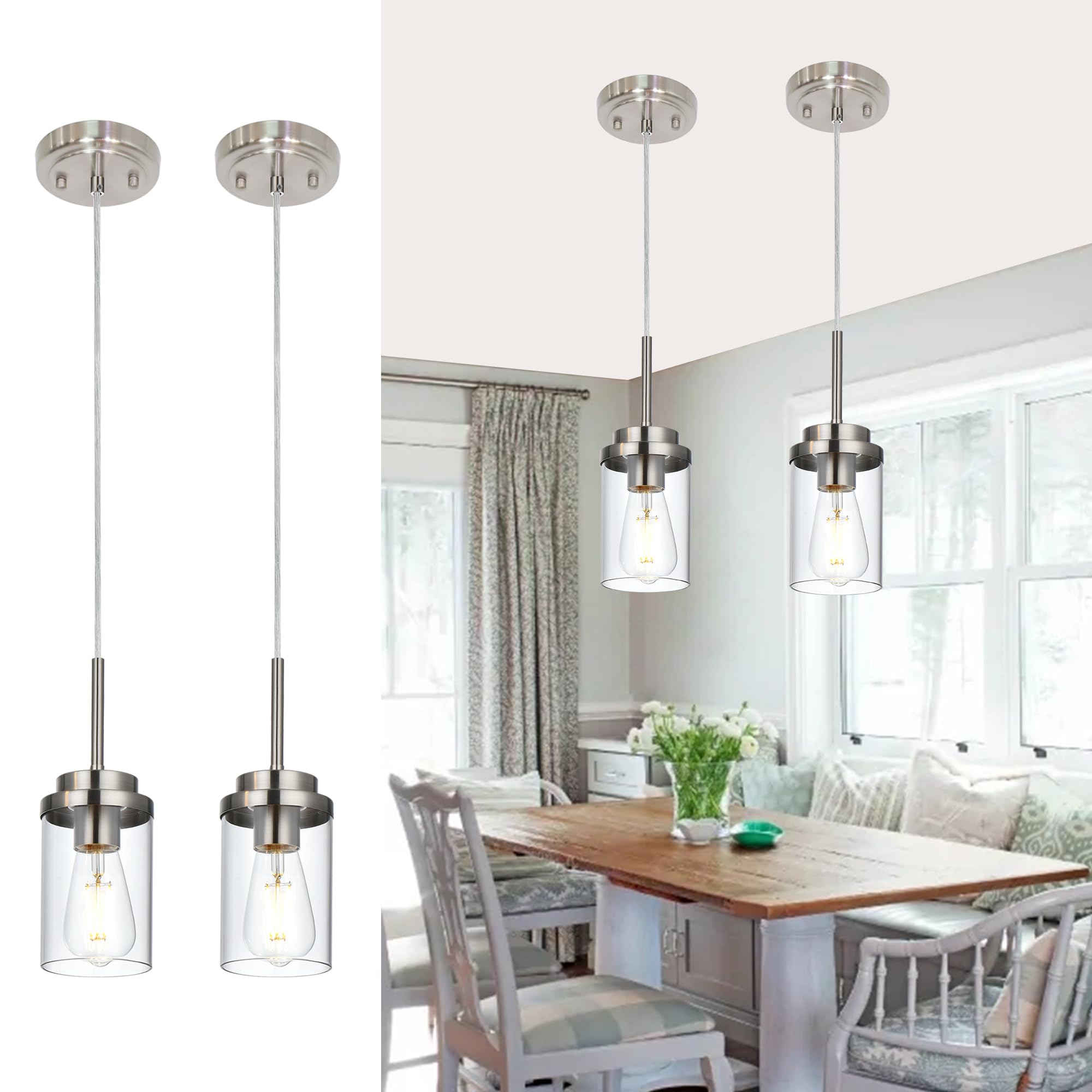 MELUCEE 3 Lights Linear Chandelier Black Finish, 20.5 Inches Length — Amazon image 15