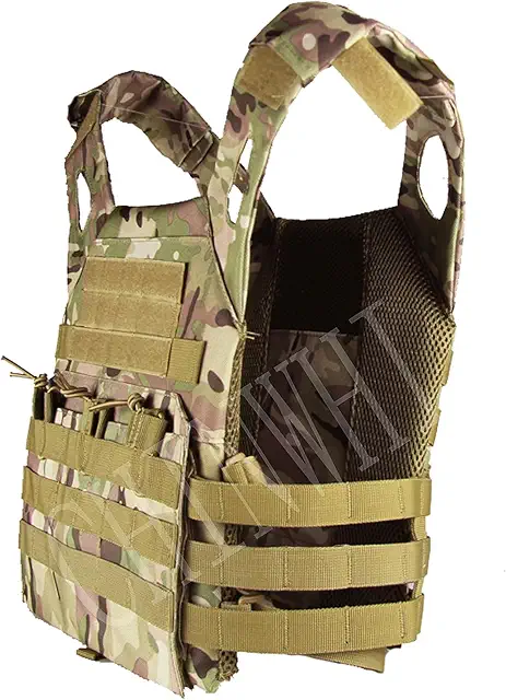 Gilet Tactique Camouflage Militaire - Veste d'Assaut Molle pour Airsoft et Paintball