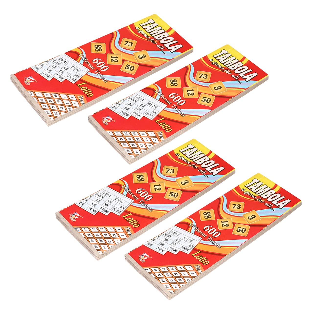 Tambola Tickets - 2400 Tickets (4 Books) | Each Book Contains 600 Tickets | Bingo Game Tickets | Paper Tickets… (B098QXKD65) Amazon Price History, Amazon Price Tracker
