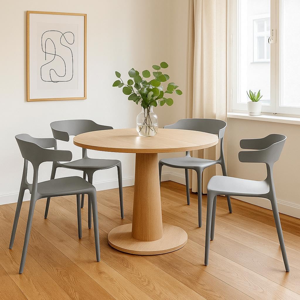 INNOWIN Vision Arm Chair Set of 4 Plastic Grey