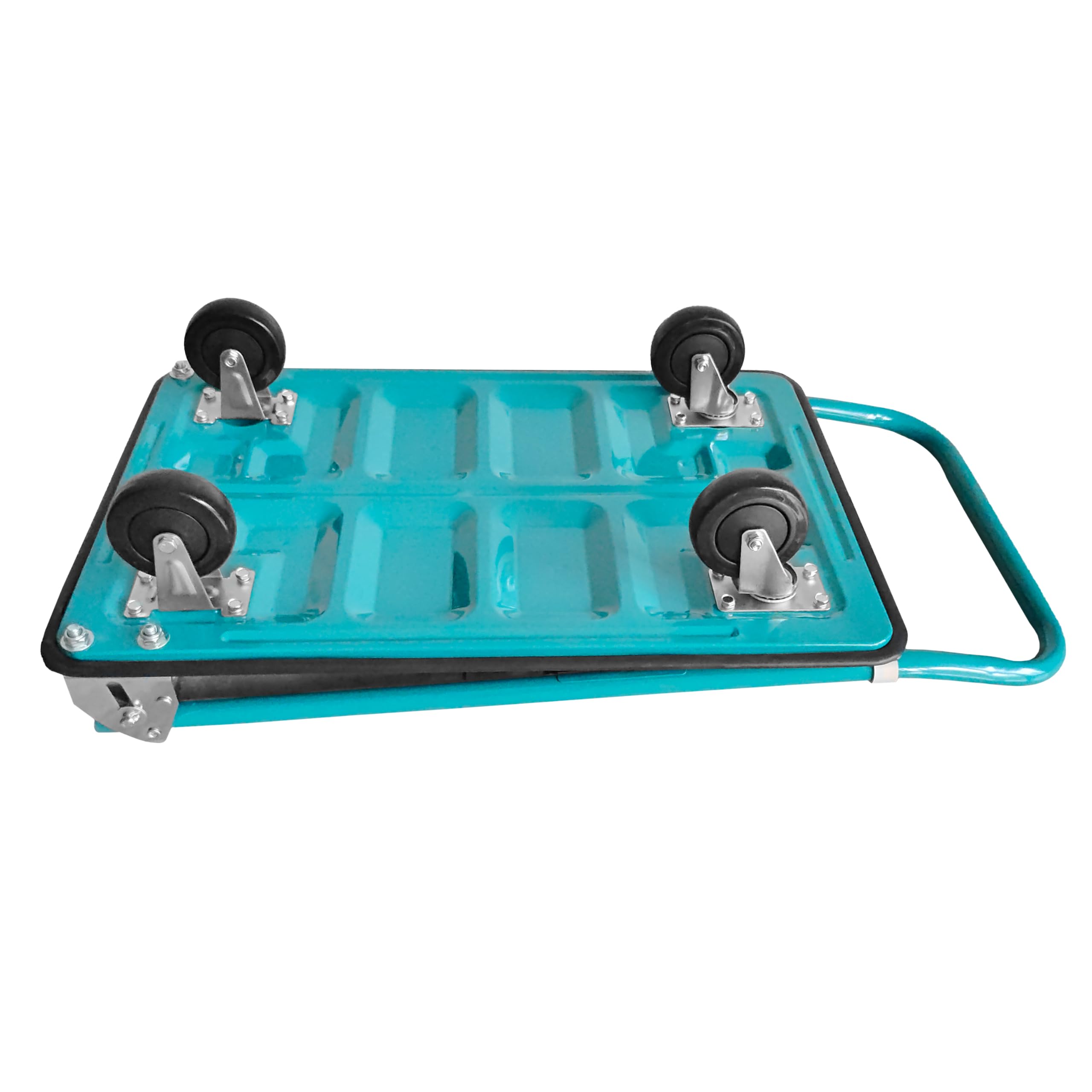 Sillar Carrello da trasporto pieghevole, portata fino a 150 kg, maniglia sollevata di 20 cm, rivestimento in PVC con maggiore presa del carico