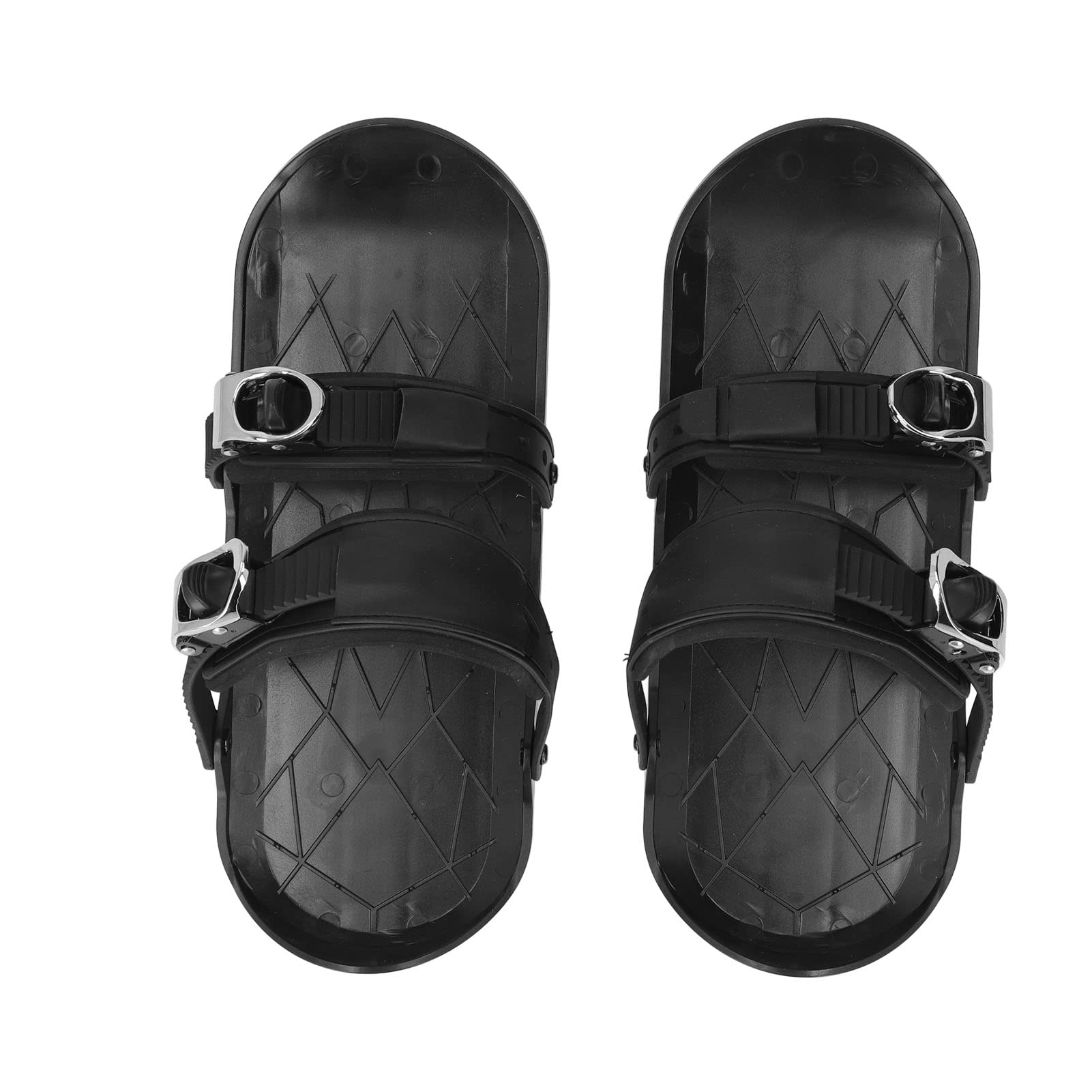 Mini Esquís Portátiles para Adultos y Principiantes Esquís de Nieve Compactos Fáciles de Controlar Ideal para Aprender a Esquiar en Nieve Ligera Talla Única Negro
