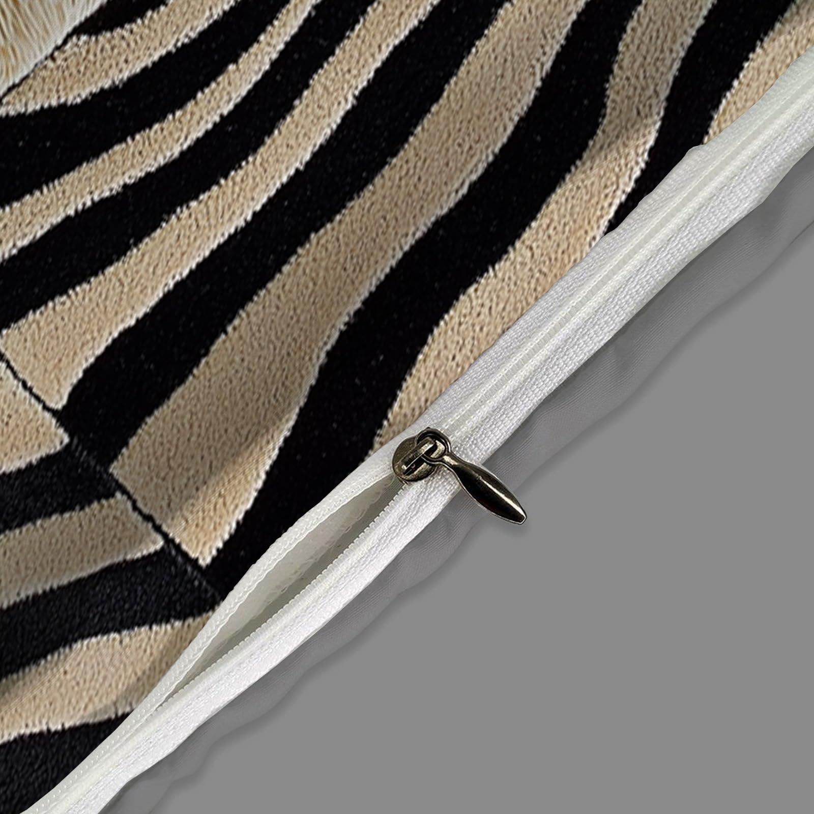 Funda Nórdica Cama, Patrón De Tigre Cebra Funda Nórdica Doble 200X200Cm, Estampado De Moda Patrón Microfibra Funda Edredon 3 Piezas Compuesto por 1 Funda Nórdica Doble 200X200Cm