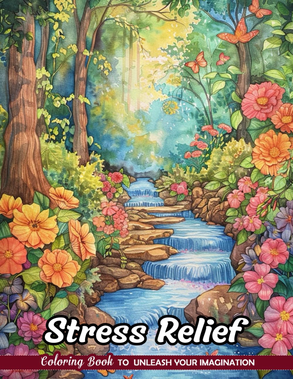 Stress Relief Coloring Book: Calming Art for Mental Wellbeing