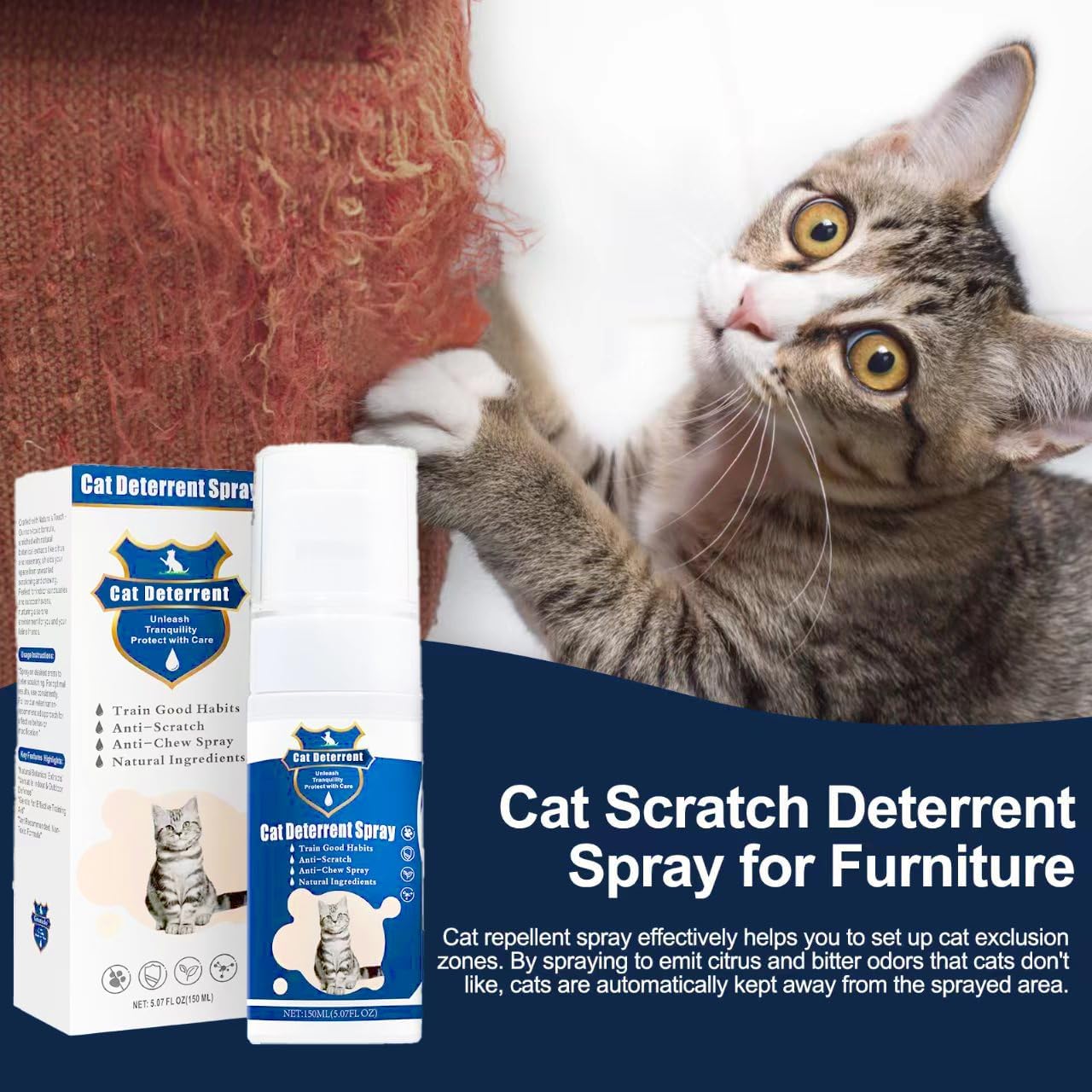 Cat Deterrent Spray - Sky Blue