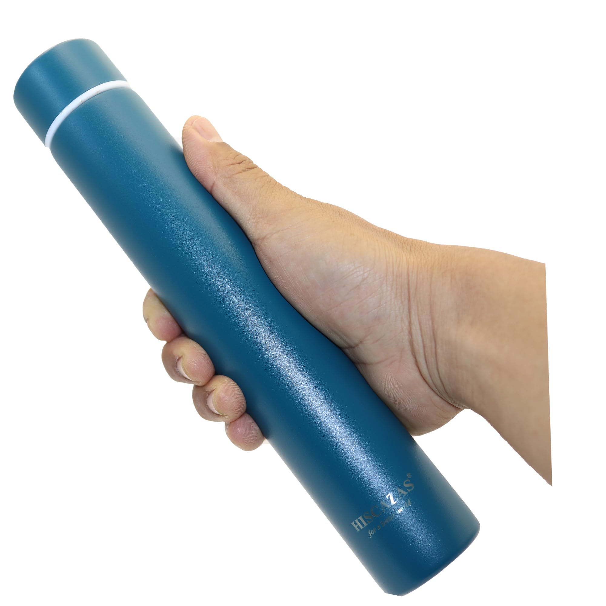 Thermosflasche Schmal Lang, Trinkflasche Dopper Edelstahl 250ml, Sport Wasserflasche (Blau)… Sport & Freizeit