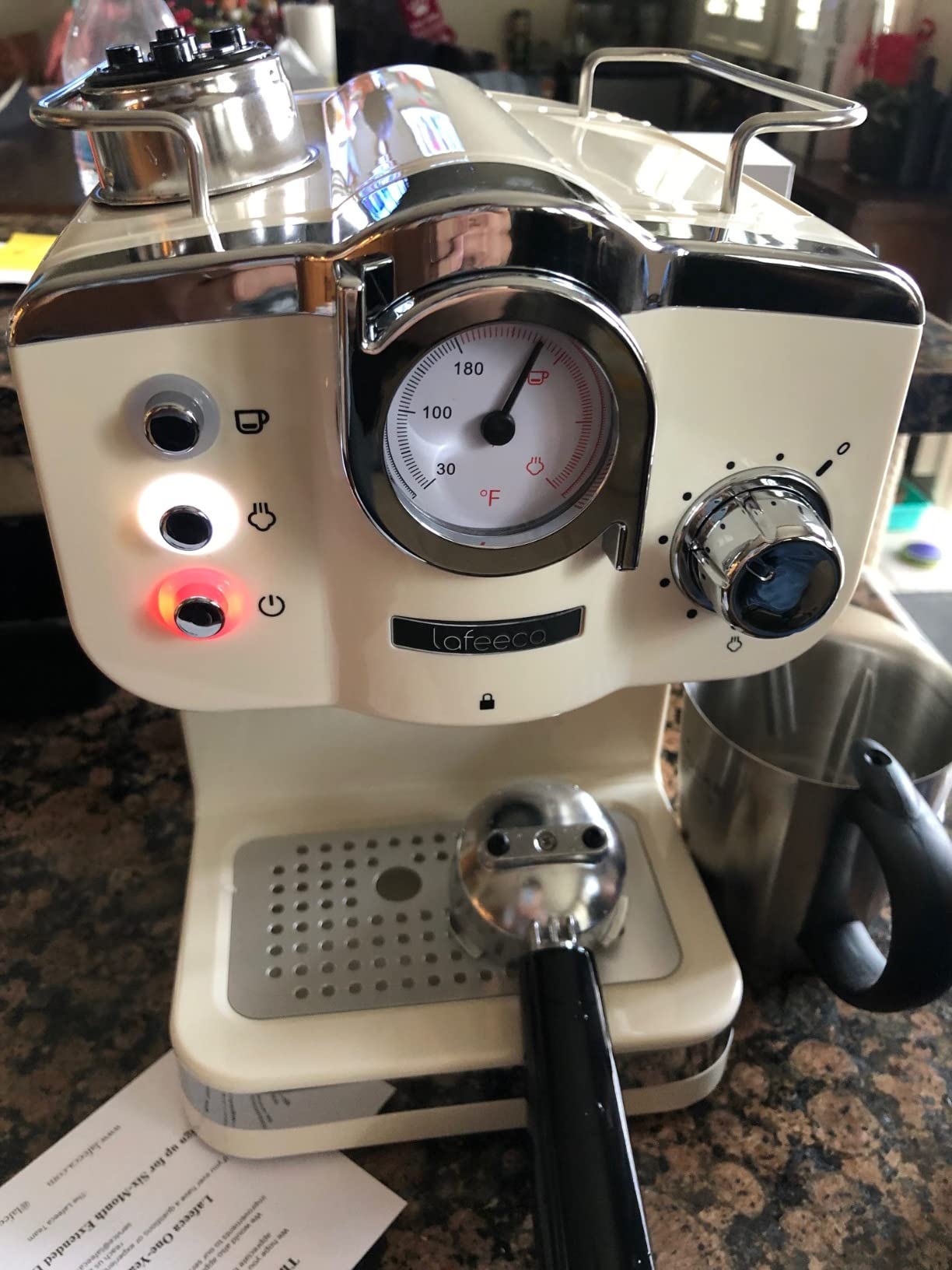 23/mo Finance LAFEECA Espresso Machine 19 Bar Fast Heating