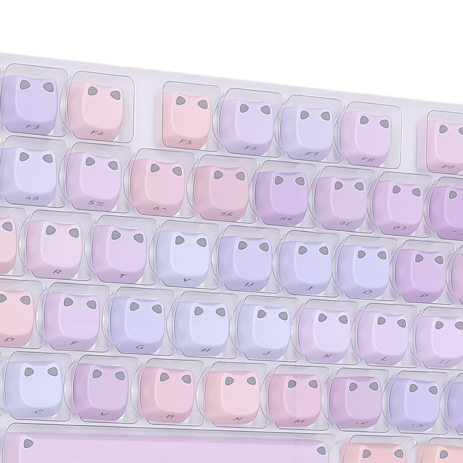 PBT Keycap, Comodo Set da Gioco da 113 Tasti (Digitare un)