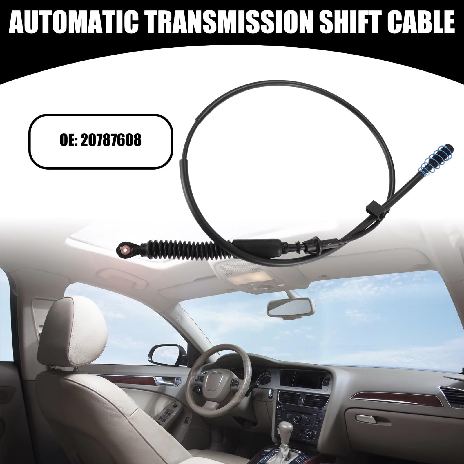 Schaltwählkabel Reparatur Kompatibel Mit Chevrolet Für Avalanche Für Silverado 1500 2009–2013 Für Tahoe 2007–2014 Auto-Getriebe-Schaltsteuerkabel 20787608