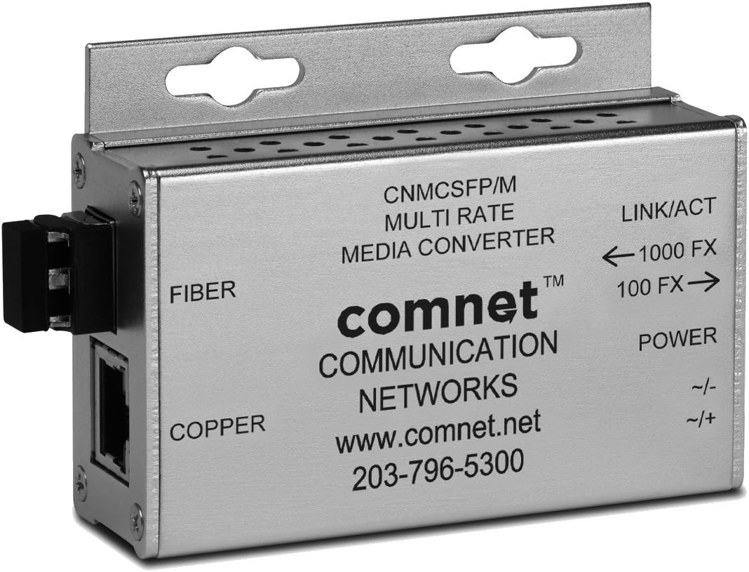 Multi-Rate Ethernet Media Converters with 100FX and 1000FX Support