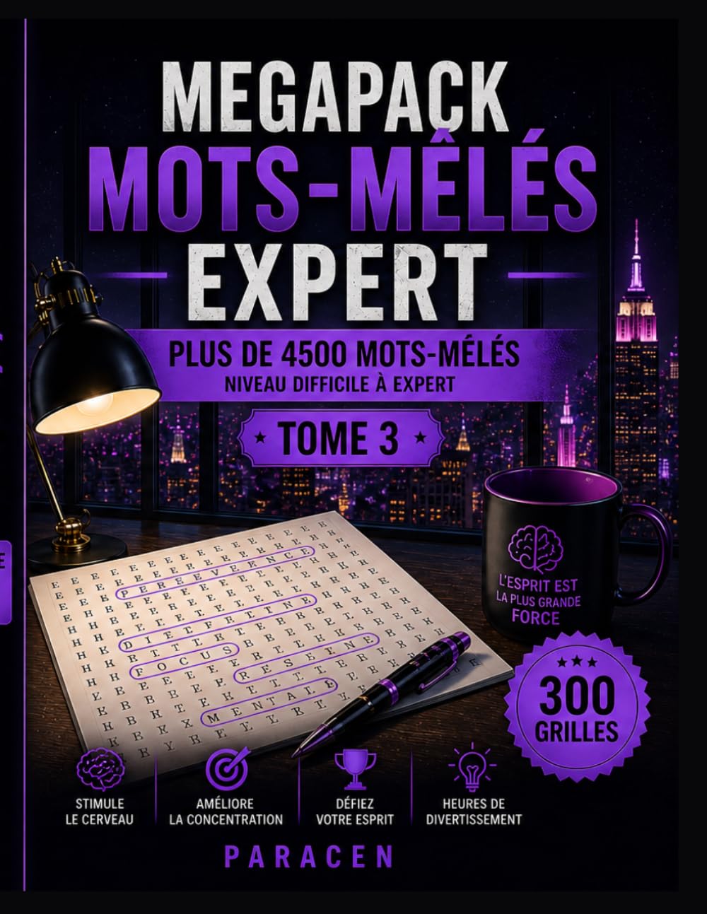 Mots Mêlés Adultes Edition 2026 - Niveau Difficile | 300 Grilles Inédites pour Affûter Votre Esprit - Tome 3: Jeu de lettres pour adultes - Stimulez ... et prenez soin de votre cerveau au quotidien