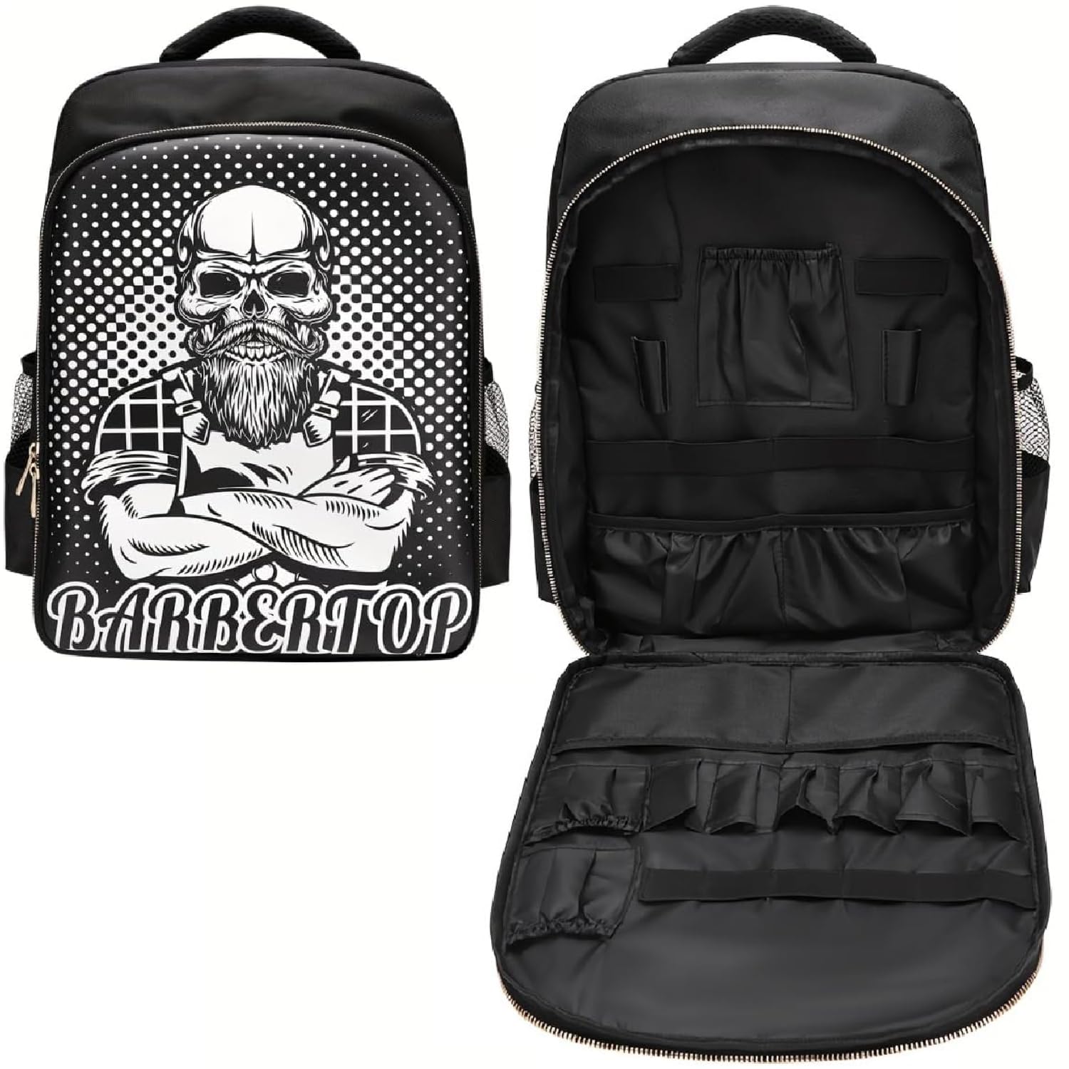 Barber Travel Bag Backpack BAEBERPLAN Large Organizer for Barbers Clippers and Supplies Portable Hairstylist Clipper Hairdresser Bag Backpack (White) : Beauty & Personal Care