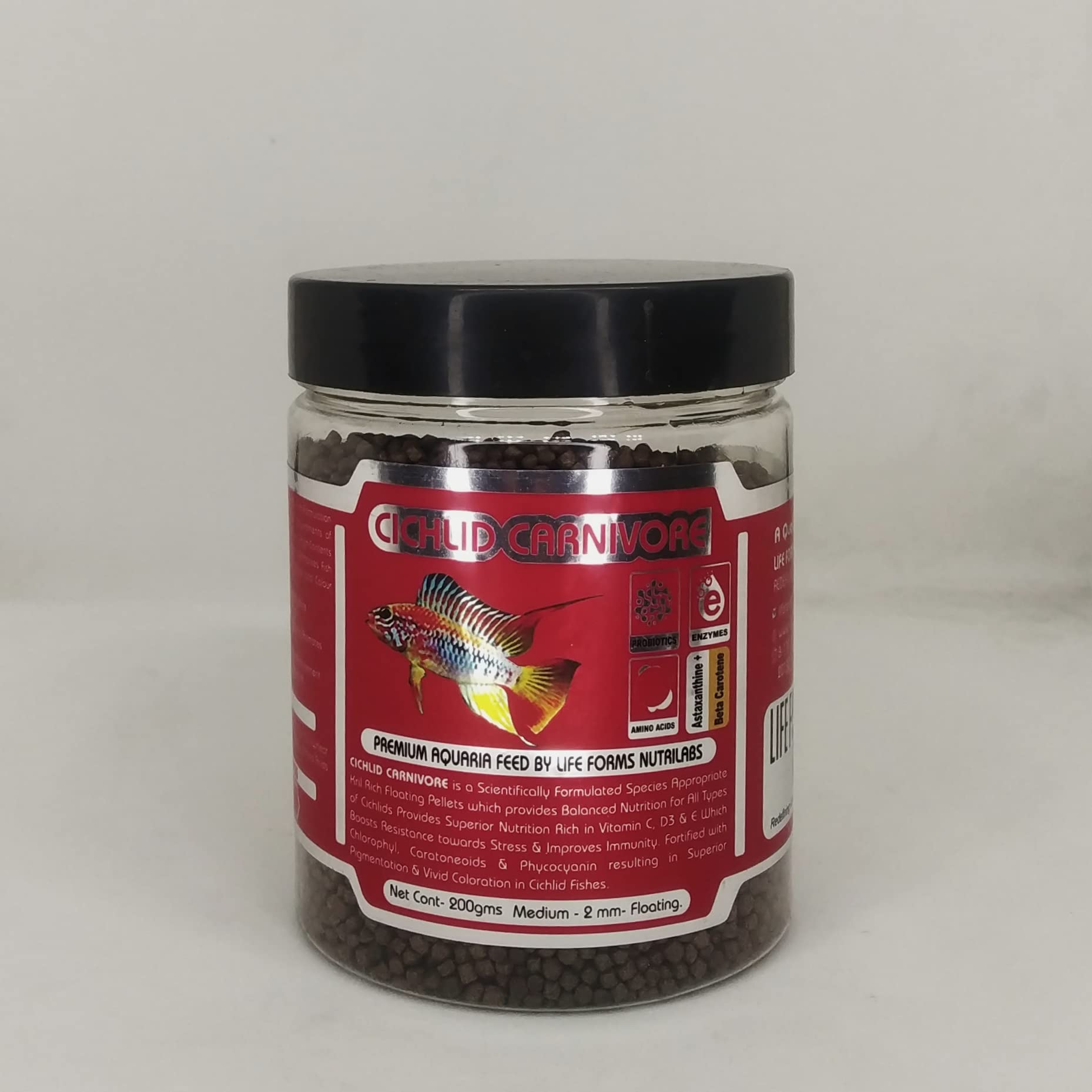 LIFE FORMS NUTRILABS Cichlid Carnivore Fish Food 200gm(1mm) (B0BLYSRJVP) Amazon Price History, Amazon Price Tracker