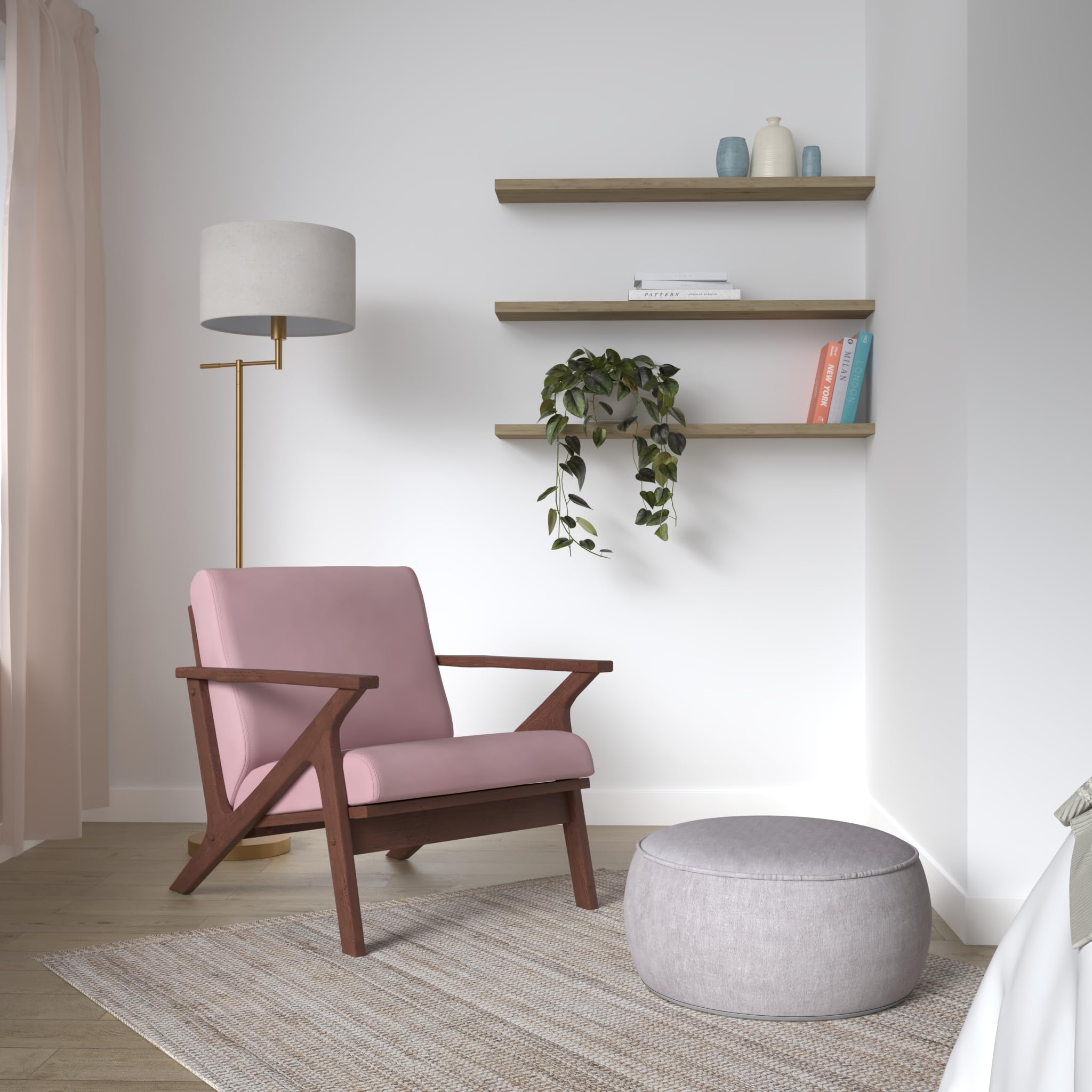 Amazon.com: Omax Decor Zola Mid Century Modern Accent Chair Arm