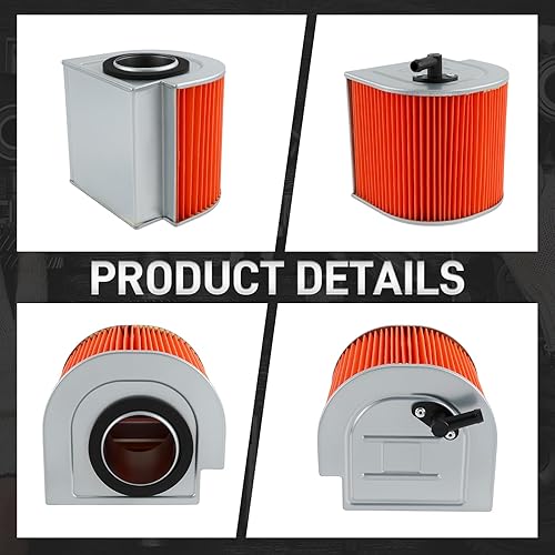 Miniatura 3 de Filtro de aire 17211-KR3-600 compatible con Honda CA125  CMX250  Compatible con Rebel 250 CMX250C  Compatible con Rebel CA250 Filtro de aire Element