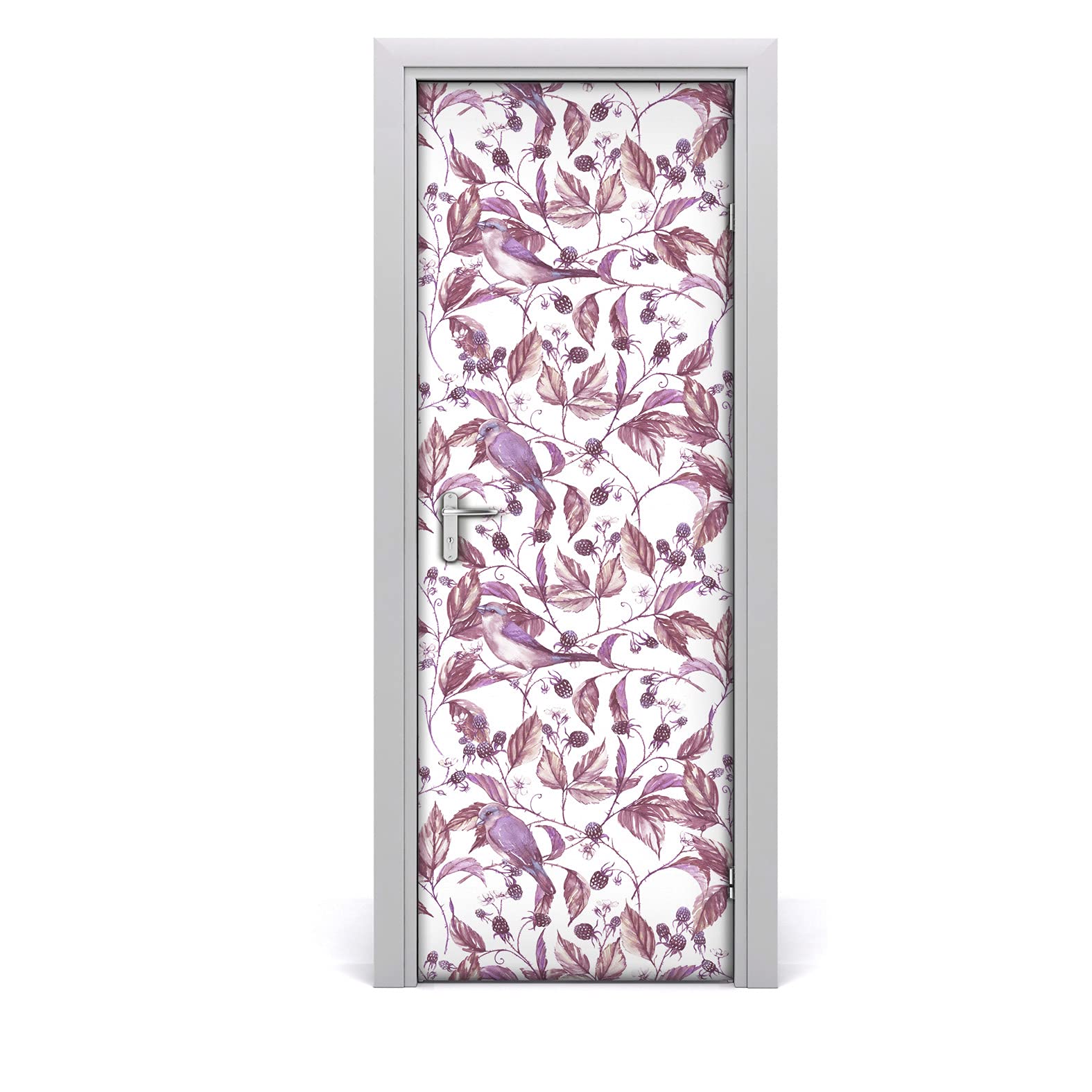 Papier peint sur la porte amovible pour relooker sans coller