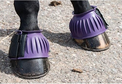 Miniatura 9 de Botas de goma acanaladas de doble bloqueo para caballos  Opciones de tamaño  Opciones de color  Protección definitiva para caballos  Escudo de