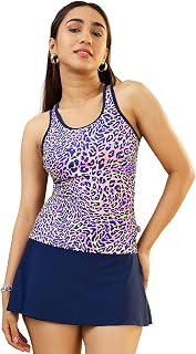LYCOT Women's Nylon Cut Sleeves Printed Skirt Set Swimwear Price In India