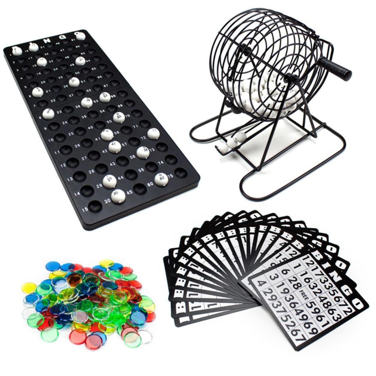 BESTonZON Máquina De Lotería De Bolas Agitador Manual De Lotería para Beber Práctica Bandeja para Bolas