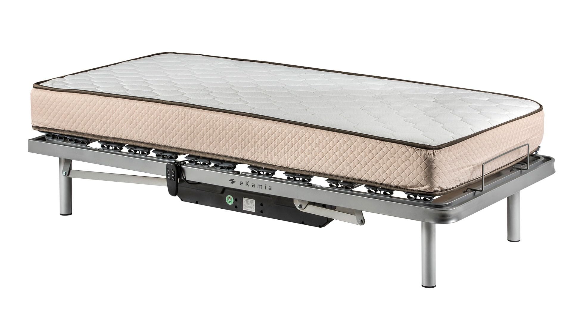 ekamia - ERIS Cama Articulada Eléctrica con colchón Wite. - 90cm x 190cm, Mando con Cable
