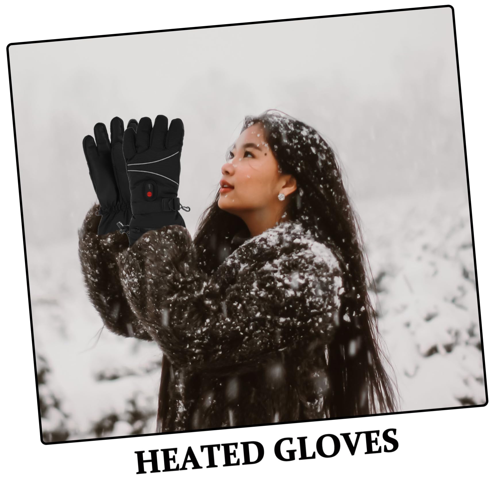Mobestech Guanti Termici Riscaldati Elettrici Scaldamani Ricaricabili Funzionalità Touch Screen per Sport Invernali e Lavori all Aperto Calore Completo delle Dita