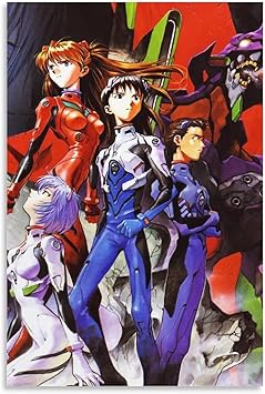 Amazon ポスター 絵画 新世紀エヴァンゲリオン 碇シンジ 綾波レイ装飾画 キャンバス絵画 防水 アートボード アニメポスター インテリア 部屋飾り 新築飾り 壁飾り 飾り絵 玄関 寝室の装飾 ソファー背景壁 贈り物 x30inch 50x75cm ウォールステッカー オンライン通販