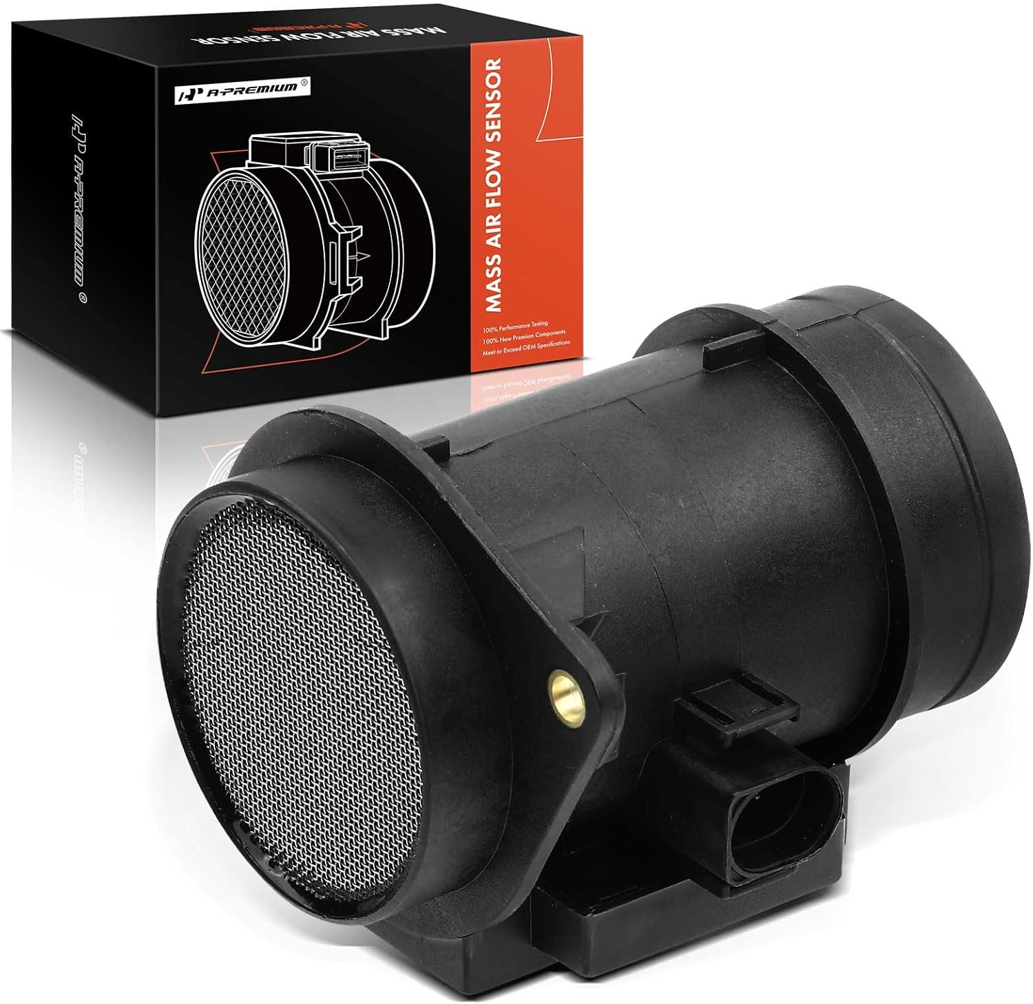 A-Premium Mass Air Flow Sensor Compatible with Volkswagen Jetta 1997-1999 Passat 1996-1997 Golf 1997-1998 L4 1.9L SOHC Turbocharged Diesel