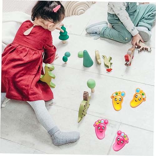 Miniatura 5 de Lovely Kids Room Decor 30 pares de calcomanías autoadhesivas de dibujos animados de vinilo