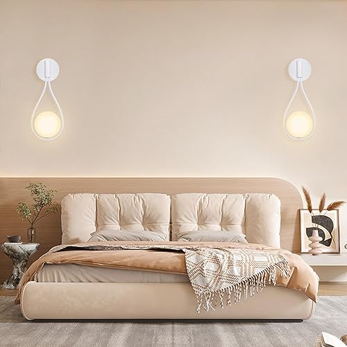 Miniatura 4 de Kamo Apliques de pared de vidrio modernos lámpara de pared interior 7 W regulable LED lámpara de pared para dormitorio sala de estar escalera