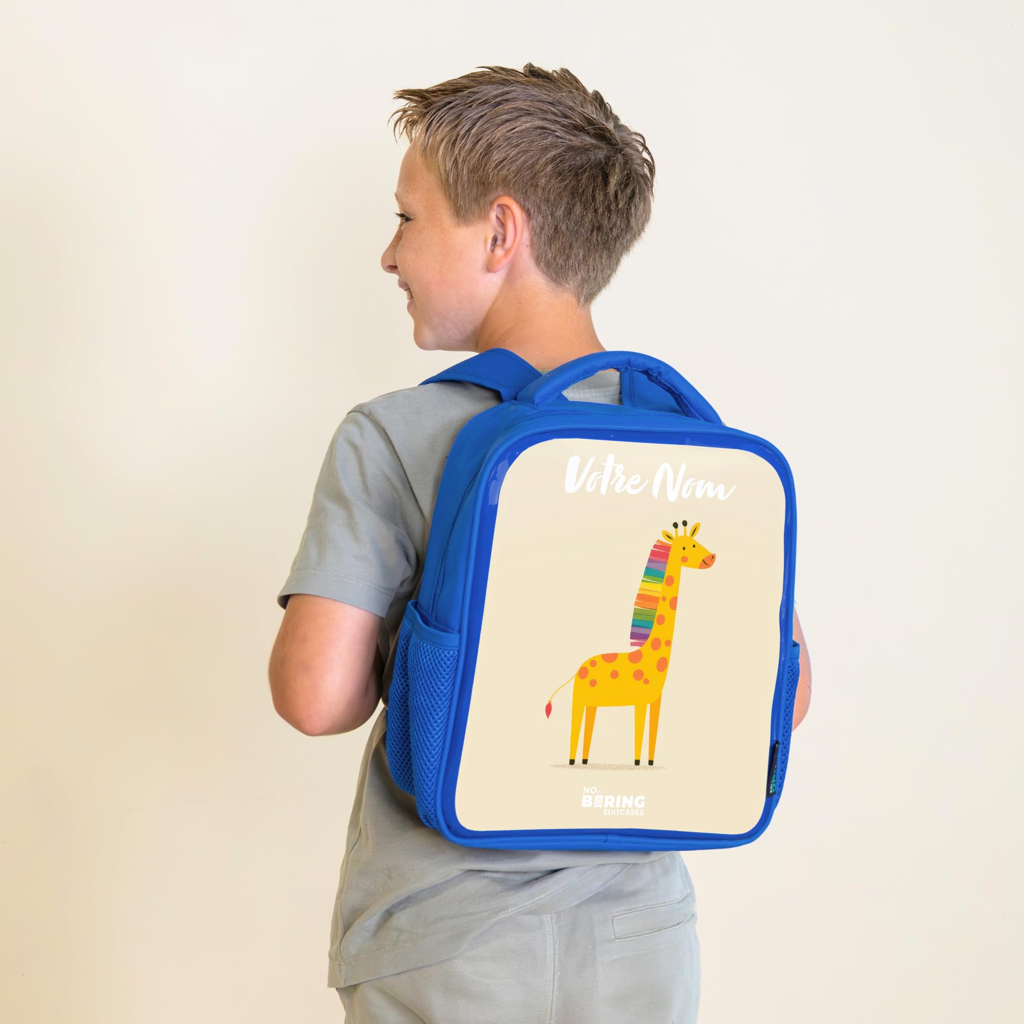 NoBoringSuitcases© Zaino Per Bambini Zaini Scolastici Blu Bambino | 8L - Backpack Da Viaggio School Bag Piccolo Zainetto In Età Prescolare Ragazzi Animali