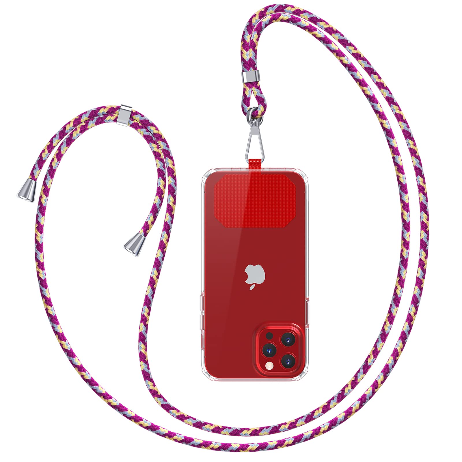 GUMO-LONG Handyband Universal zum Umhängen - Kompatibel mit jedem Handy und Smartphone, Kette zum Umhängen, Hülle mit Kordel, Handyband mit jeder Hülle kombinierbar