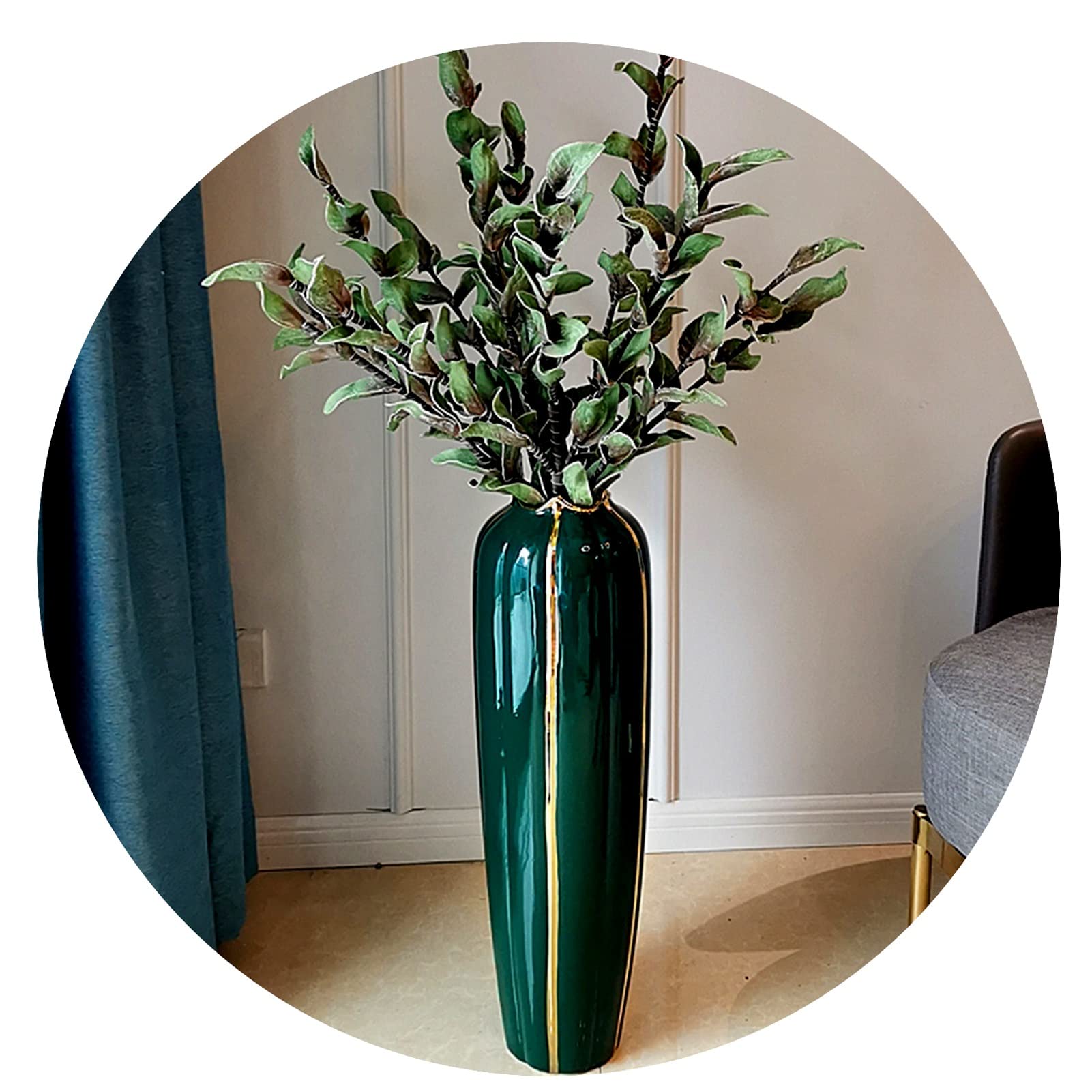 Bodenvase aus Keramik, Blumenarrangement, groß, Klassische Vase, handgefertigt, skandinavische High-End-Ornamente