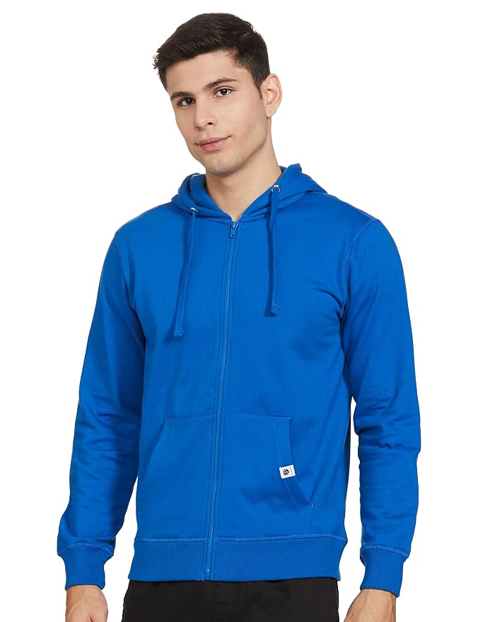 Amazon Brand - Symbol Men's Cotton Hooded Sweatshirt