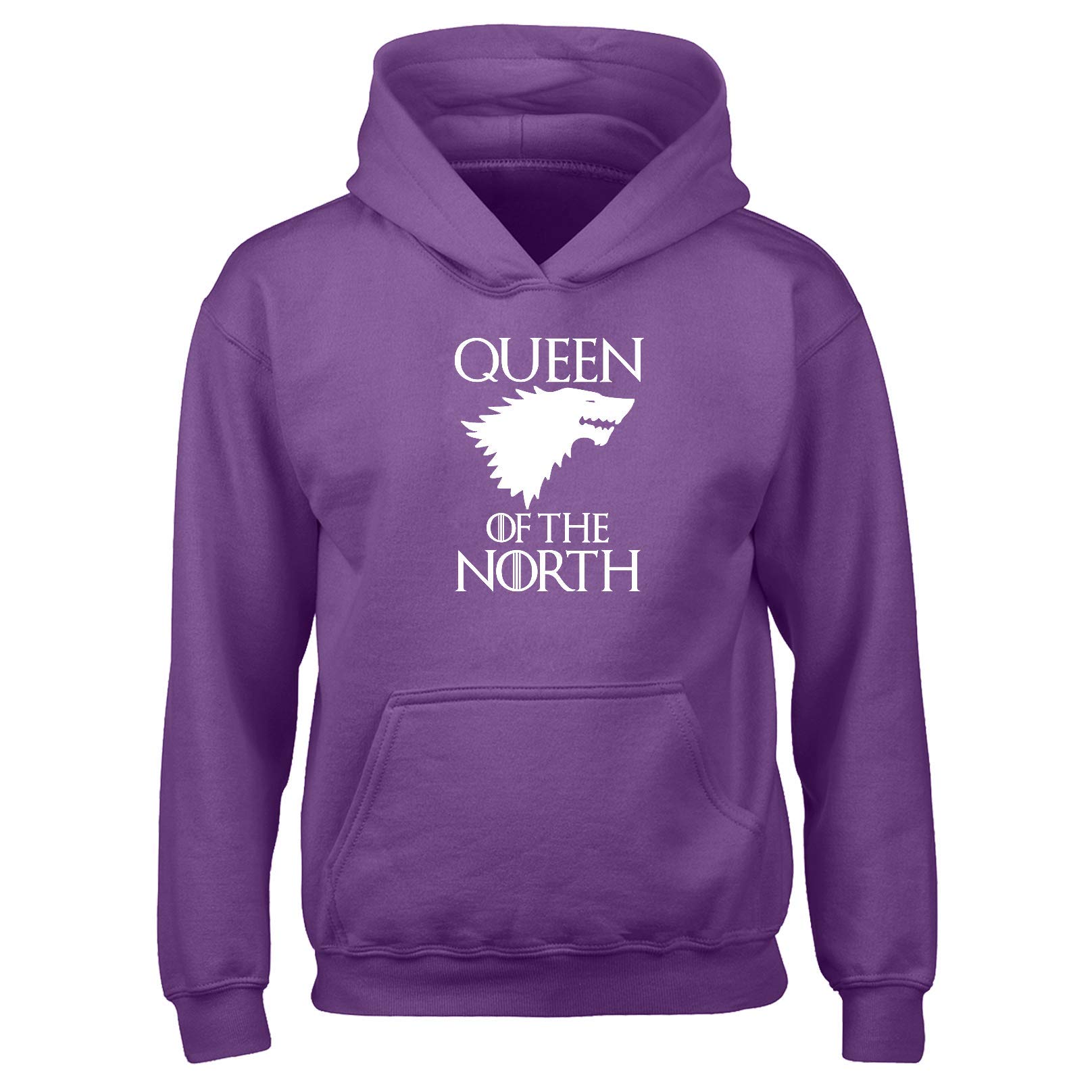 Crown Designs Men's Purple Queen Of The North Fantasy Tv Show Inspired Gift Unisex Hoodies For Wo & Teenagers (Purple/X-Large)