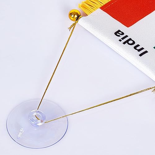 Miniatura 184 de ZXvZYT Bandera argentina colgante de ventana argentina de 3 x 5 pulgadas, mini banderas argentinas para decoración de espejo retrovisor, con ventosa