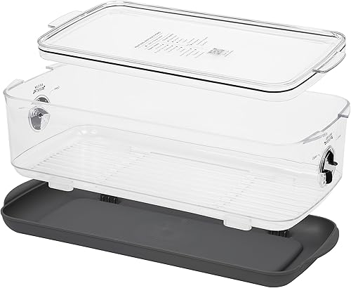 Miniatura 2 de ProKeeper+ de Progressive - Contenedor apilable de almacenamiento ProKeeper con sistema de ventilación Stay-Fresh (PKS-917 (producto de 5.7 cuartos